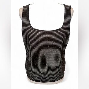 Vintage St. John Beaded Knit Tank Top – Size 12 (Made in USA)